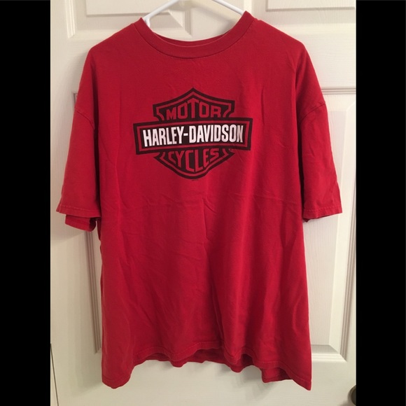 red harley davidson shirt